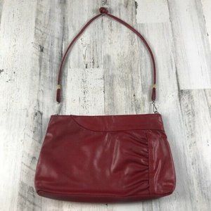 Vintage Red Shoulder Bag Clutch Purse